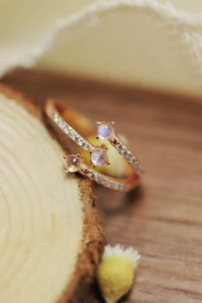 High Quality Natural Moonstone 925 Sterling Silver Ring - luxurift