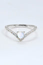 Moonstone Heart-Shaped Ring - luxurift