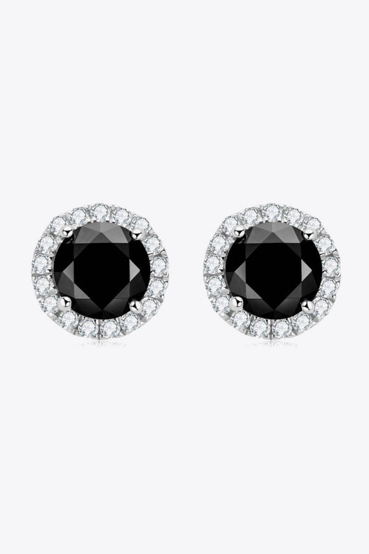 Two-Tone 4-Prong Moissanite Stud Earrings - luxurift