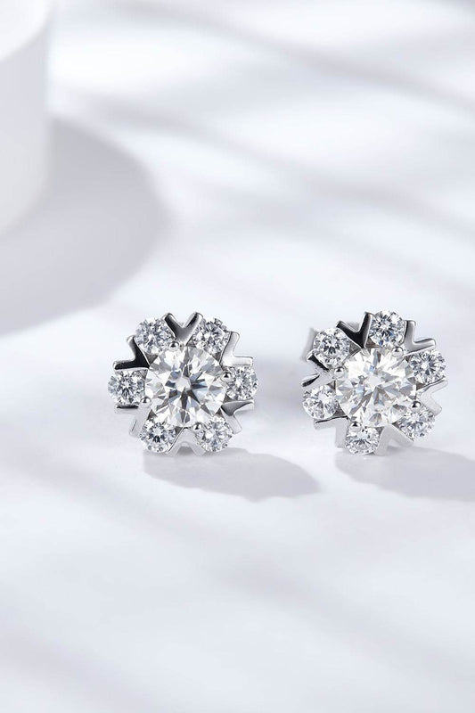 925 Sterling Silver Moissanite Stud Earrings - luxurift