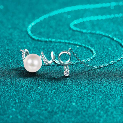 Pearl Moissanite 925 Sterling Silver Necklace - luxurift