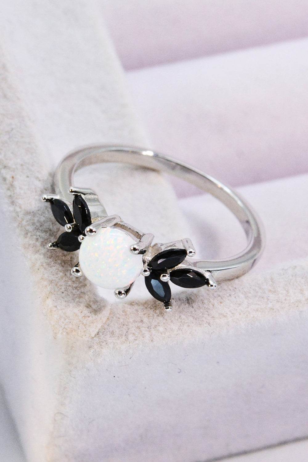 Opal and Zircon Contrast Ring - luxurift