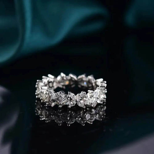 Moissanite 925 Sterling Silver Ring - luxurift